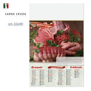 stampa calendari carne cruda